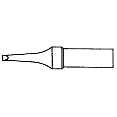 Image de Weller ET R (4ETR 1) Panne A Souder Forme De Burin Adaptée WE 1010, Largeur 1,6 Mm, Epaisseur 0,7 Mm