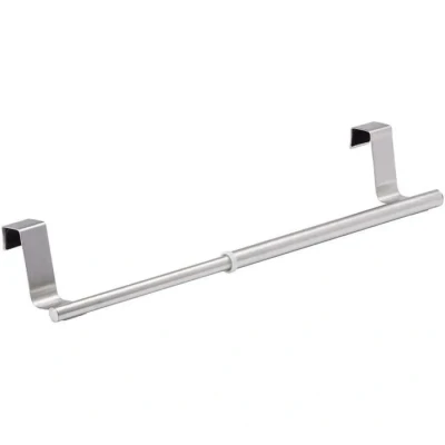 Image de Barre support de torchon cuisine extensible Blanc Porte Serviette Acier inoxydable