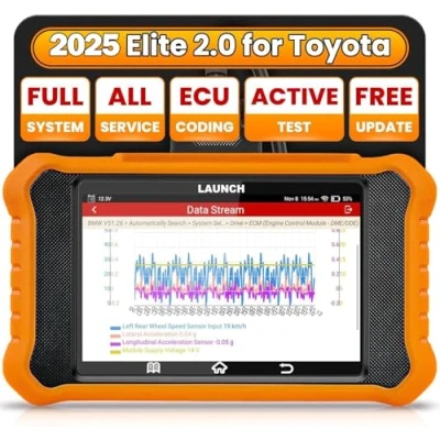 Image de LAUNCH X431 Elite 2.0 pour Toyota Système Complet de Diagnostic Bidirectionnel, 50+ Fonctions Spéciales, Codage ECU, Adaptation la Batterie, Mise à Jour Vie, Lecteur Code OBDII Français