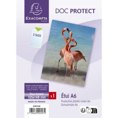 Image de Lot de 10 Etui protection simple A6, format int. 105x148 (2 faces)