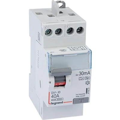 Image de Legrand Interrupteur différentiel bipolaire 2P typeF 30mA arrivée haut/départ haut 40A