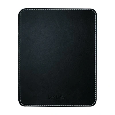 Image de LogiLink ID0150 Tapis de souris Noir (Noir, Uniforme, Cuir, Base antidérapante)