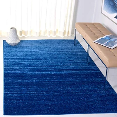 Image de Safavieh Mcr4571d Adirondack Collection Adr113 a Argenté et Noir Zone Tapis, Polypropylène, Light Blue/Dark Blue, 5&#039;1&quot; x 7&#039;6&quot;