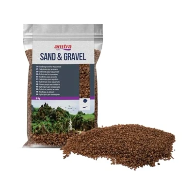 Image de Amtra Quartz Céramisé Marron, Fond Naturel pour Aquariums d&#039;eau Douce Ou Marins, Non Toxique, 1,6 2 mm, 5 kg