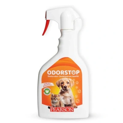 Image de PEARSON Odorstop élimine les mauvaises odeurs chiens et chats, anti animaux domestiques surfaces 700 ml, pipi chien chat