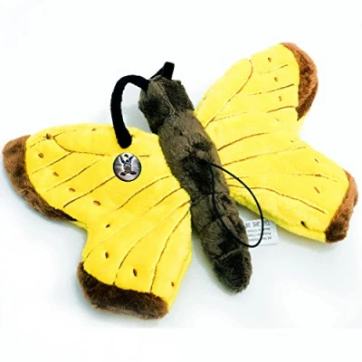 Image de doudou papillon jaune en forme de papillon, doudou,