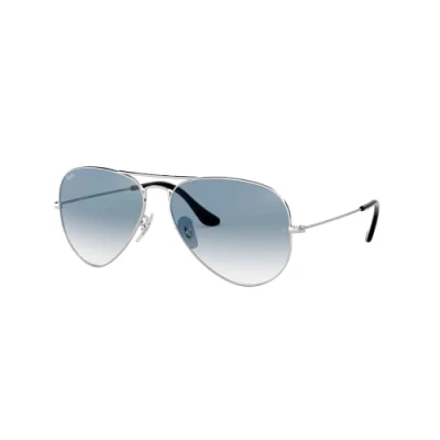 Image de Lunettes de soleil Ray ban Rb3025 aviator large metal col. 003/3f Unisexe Pilot Argent