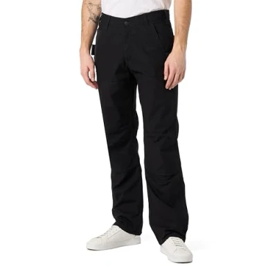 Image de Carhartt Steel Rugged Flex Relaxed Fit Ripstop Pantalon de Travail Utilitaire Double Devant, Noir, 36W x 30L Homme