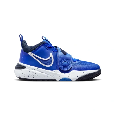 Image de Nike Performance TEAM Hustle D 11 Unisex Chaussures de basket pour enfants, Taille: 40, Hyper royal/white/obsidian Cuir et textile