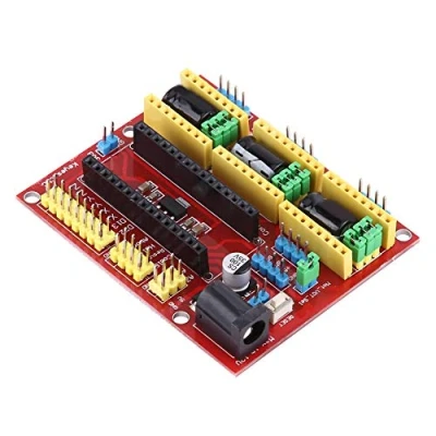 Image de Kit de contrôleur d&#039;imprimante 3D CNC Shield V4.0+Conseil Nano 3.0+Pilotes A4988+Cable USB+Dissipateurs chaleur Machine gravure