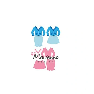 Image de Marianne Design Matrices de Découpe Collectables, Costume Dame, pour des Motifs complexes et Détails en Relief dans Le Loisirs Créatifs du Papier