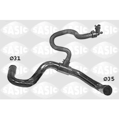 Image de SASIC SWH0474 Durite De Refroidissement gauche inférieur PEUGEOT: 307 3/5 portes, Break