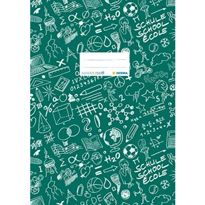 Image de Protège cahier « Schoolydoo » de Herma En plastique Format A4 À motifs 1 pièce 4, gemustert, Stück vert