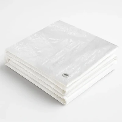 Image de Bâche de protection textile haut gamme, 260 g/m², disponible dans 23 dimensions, couleur : vert ou blanc au choix Housse pour bateau bois.