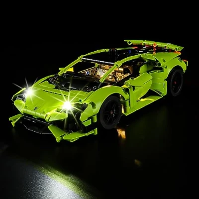 Image de YEABRICKS LED Lumière pour Lego 42161 Technic Lamborghini Huracán Tecnica Modèle de blocs construction (ensemble non inclus)