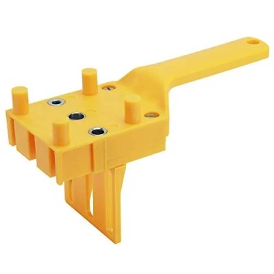 Image de Gabarits De Perçage Cheville, Guide Centreur Tourillon Bois Gabarit Trou Poche Kit Perçages Pointes Centrage Universel Outil Portable Goujon à Main avec Butée Parallèle pour Tool Manuel Précision