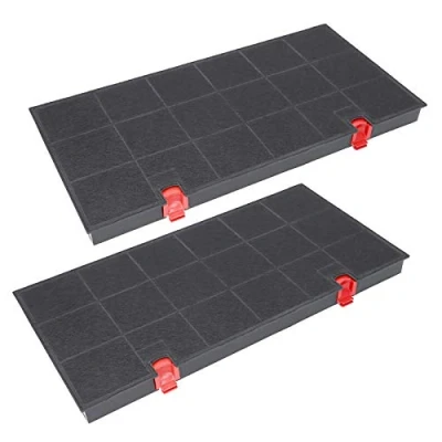 Image de DEKAROX Lot de 2 filtres à charbon actif pour AEG Electrolux 902979366/9 9029793669 Typ150 DKF24 hotte aspirante