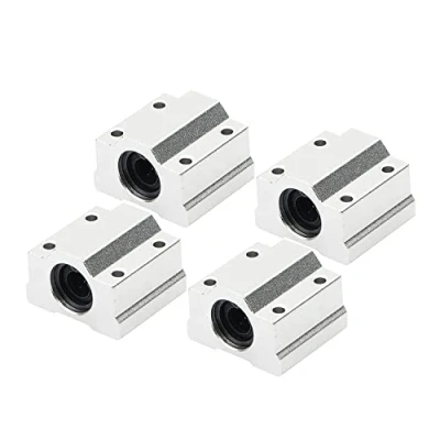 Image de Unxuey Lot de 4 roulements à billes linéaires SC8UU mouvement linéaire CNC Longueur 34 mm