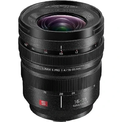 Image de Panasonic Lumix S Pro 16 35mm F4.0 Objectif grand angle Plein Format R1635E (Ultra 16mm, Bague de débrayage clutch, Tropicalisé, Compact et léger) Noir Compatible monture L