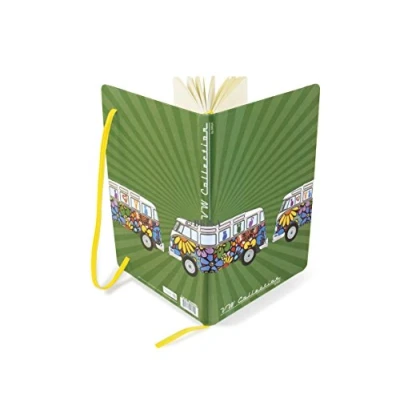 Image de BRISA VW Collection Carnet de notes Volkswagen, ligné avec couverture rigide au format A5 (Love Bus/Vert)