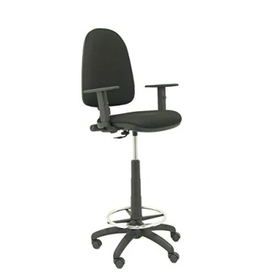 Image de Piqueras y Crespo Tabouret Ayna Bali Noir avec accoudoirs réglables