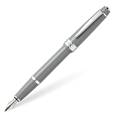 Image de Cross Bailey Light Stylo à bille plume, pointe FINE NIB Gris brillant.