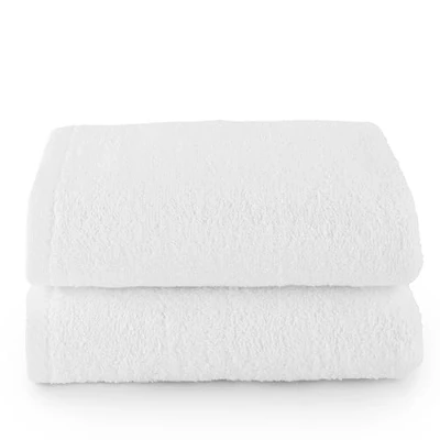 Image de Top Towel Plus Lot de 2 Serviettes Toilette Bain 100% Coton 400 g/m² Dimensions 100 x 50 cm Marin