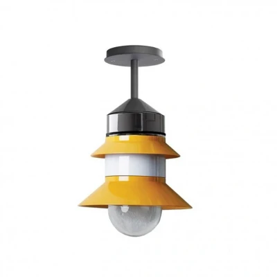 Image de MARSET Santorini plafonnier d&#039;extérieur, IP65, moutarde