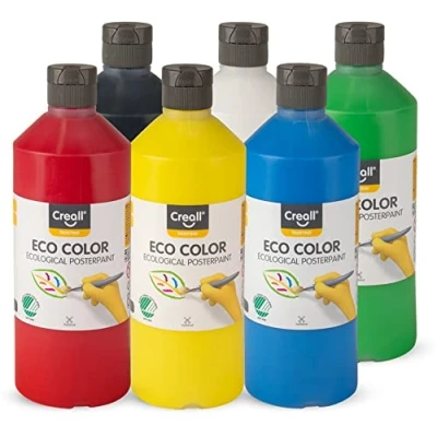Image de Creall Havo 32231 Eco Color 3000 ML Assortiment de gouaches écologiques, Lot 6