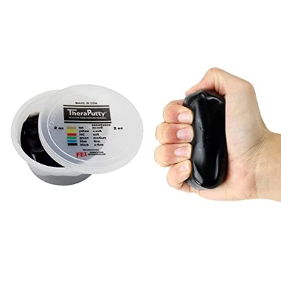 Image de CanDo® TheraPutty antimicrobien Pâte à malaxer 85 g noir (très élevé)