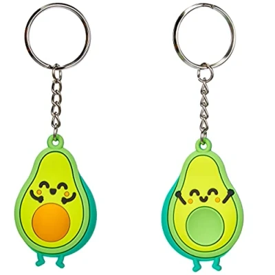 Image de Mr. Wonderful Lot de 2 porte clés en forme personnages qui s’emboîtent à la perfection caoutchouc Multicolore 4 x cm