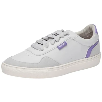 Image de HUGO Morrie Baskets basses, Femme, Taille: 39, Open grey Imitation cuir/textile