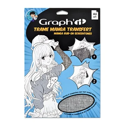 Image de GRAPH&#039;IT Trame Manga, Textile, A4