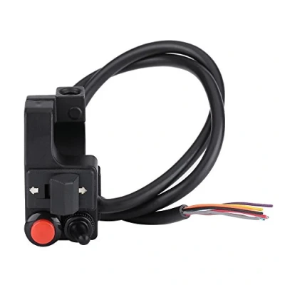 Image de Keenso 12V 10A Interrupteur de Guidon Moto, Commande Moto 7/8&quot; 22mm, Guidon, Universel Commutateur/Phare/Clignotant pour en Plastique ABS