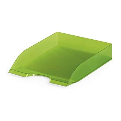Image de Durable 1701673017 Lot de 6 Corbeilles à Courrier A4 Vert Clair Translucide