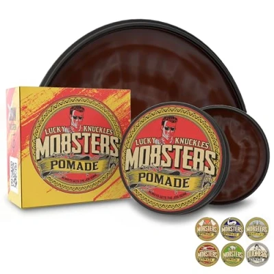 Image de Mobsters Pommade à cheveux solide base d&#039;eau Finition mate Pour salon Grande boîte de 140 g
