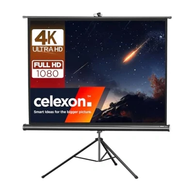 Image de Ecran de projection sur pied Celexon Economy 176x132 Trépied Dos noir Bords noirs