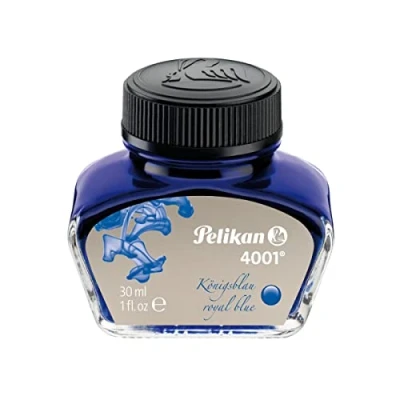 Image de Encre pour Stylo Plume Pelikan 4001 30 ml. Bleu Roi
