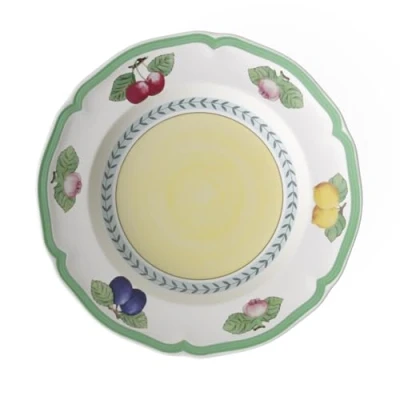 Image de Villeroy &amp; Boch French Garden Fleurence Assiette Creuse 23 Cm, Garanti Lave Vaisselle, Compatible Micro Ondes, Soupe, Porcelaine Premium, Blanc/Multicolore
