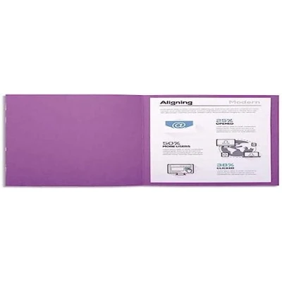 Image de Exacompta Réf. 410016E Paquet de 100 chemises rigides Forever® 220 g/m2 100% recyclées et certifiées Ange Bleu dimensions 24 x 32 cm pour format A4 couleur lilas