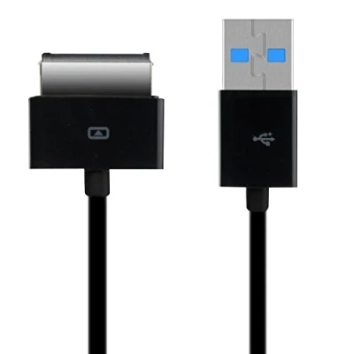 Image de kwmobile Câble de chargement pour Asus EEE Pad Transformer TF101 / TF300 TF201 TF700 en noir