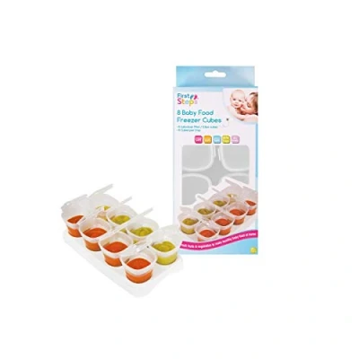 Image de First Steps 8 cubes de congélation pour bébés sans BPA 70 ml