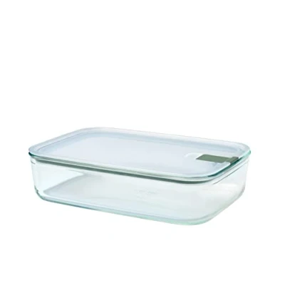 Image de Mepal Boîte de conservation alimentaire en verre EasyClip rangement avec couvercle et fermeture à pression Convient pour le micro ondes, four congélateur 2250 ml
