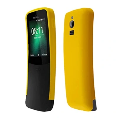 Image de caseroxx Coque pour Nokia 8110, TPU Housse Étui de Protection Antichoc Smartphone (Coque Coloris Jaune)