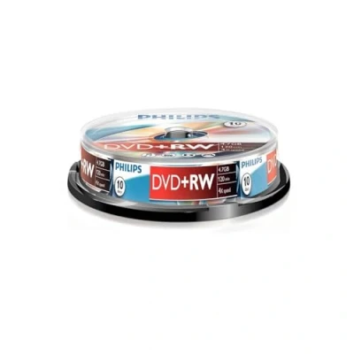 Image de Philips 10 x DVD+RW 4.7 Go 1x 4x spindle…
