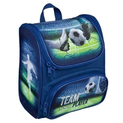 Image de Scooli CUTIE Sac d&#039;école maternelle Team Player Compartiment principal et poche frontale Bretelles dos rembourrés Idéal pour les enfants à partir de 3 ans