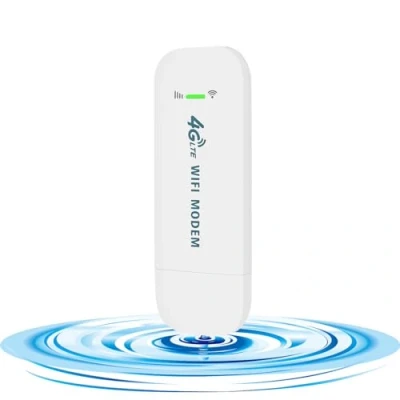 Image de KuWFi Clé Internet 4G 150 Mbps, LTE USB Dongle WiFi, Wireless Cle Modem avec Emplacement, Adaptateur réseau LTE, Appliquer à la Boutique/à Maison, Connecter 10 Utilisateurs