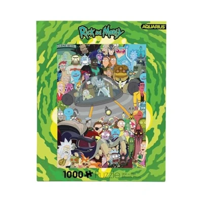 Image de AQUARIUS Rick and Morty Cast Puzzle (1000 Piece Jigsaw Puzzle) Glare Free Precision Fit Virtually No Dust Officially Licensed Merchandise &amp; Collectibles 20x27 Inches