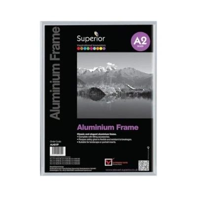 Image de The Photo Album Company Aluframe avec vitre transparente en styrène Format A2 Réf 61561A2