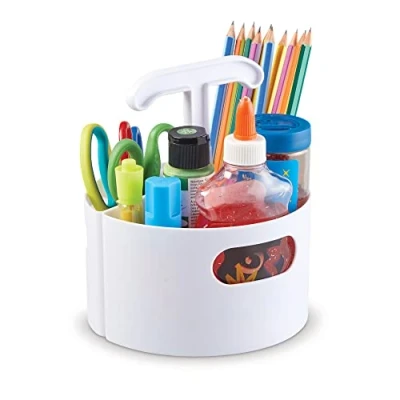Image de Learning Resources Mini centre Create a Space (blanc), rangement pour le bricolage en classe, petit espace, système de les enseignants, bureau à domicile